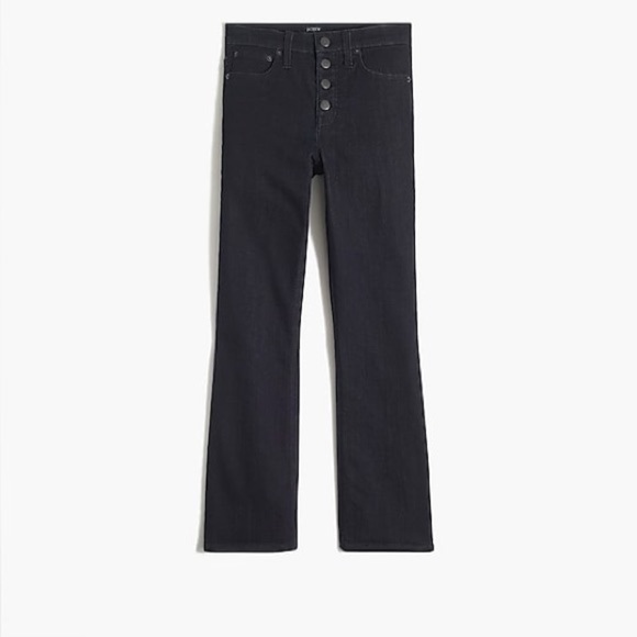 J Crew Item AV989 High-rise flare crop jean in signature stretch - Picture 1 of 5